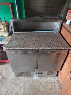 Etabli réfrigéré avec saladière intégrée et plan de travail, 200 litres ou plus, Enlèvement, Utilisé, Sans bac à congélation