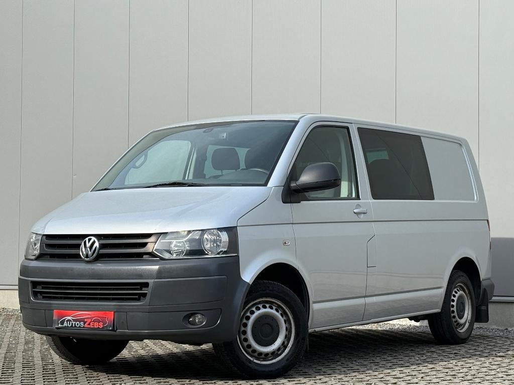 VW Transporter T5 2.0TDi 6Zit BTW/TVA ParkSensor Airco Euro5, Auto's, Voorwielaandrijving, Stof, Parkeersensor, 4 cilinders