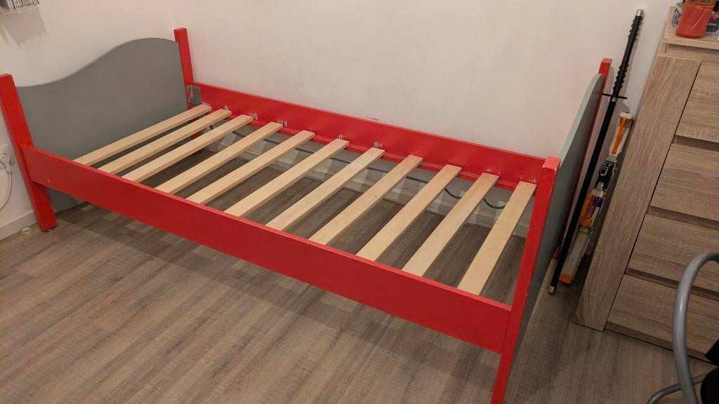 Lit complet 90*200, Maison & Meubles, 90 cm, Une personne, Enlèvement, Utilisé