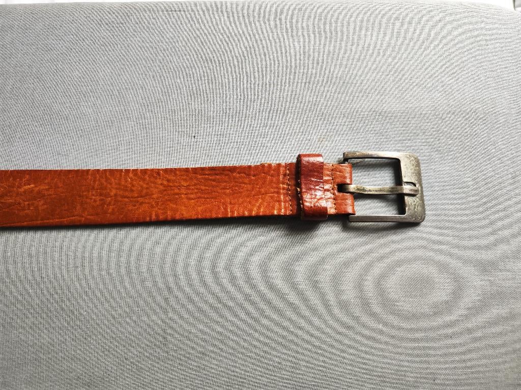 Lederen riem "Petrol", Ophalen of Verzenden, Zo goed als nieuw