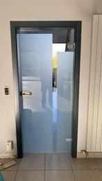 3 Glazen deuren, Ophalen, 80 tot 100 cm, Binnendeur, 200 tot 215 cm
