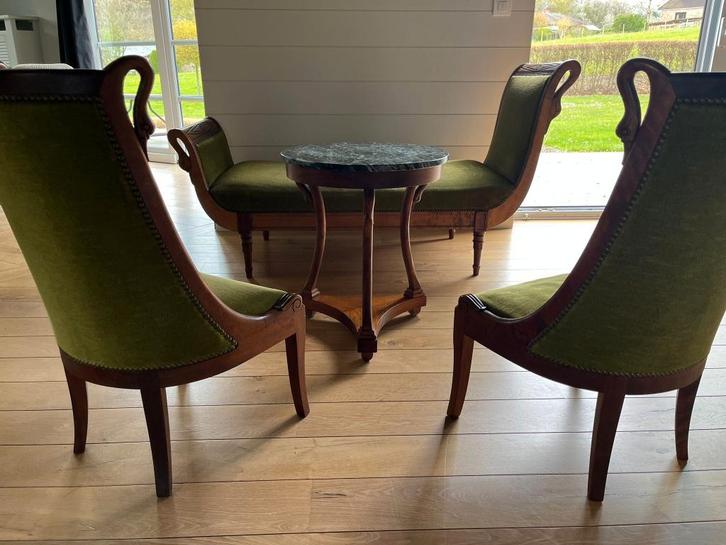 Woonkamer in Empire-stijl, Antiek en Kunst, Antiek | Meubels | Stoelen en Sofa's, Ophalen