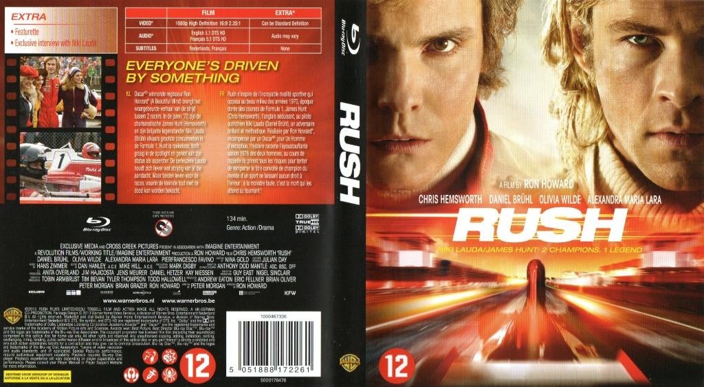 rush (blu-ray + blu-ray bonus) nieuw, Ophalen of Verzenden, Zo goed als nieuw, Drama
