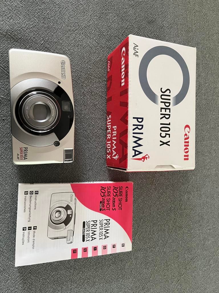 Appareil photo Canon Prima Super 105 X, TV, Hi-fi & Vidéo, Appareils photo analogiques, Utilisé, Canon, Enlèvement ou Envoi