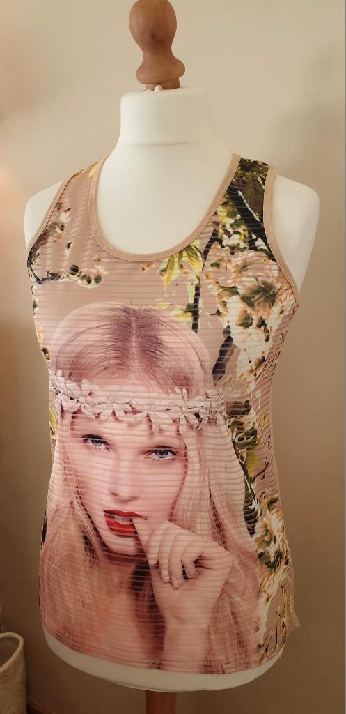 NIEUW artikel : Pense à toi top - Maat M/L, Kleding | Dames, Topjes, Nieuw, Maat 38/40 (M), Roze, Zonder mouw, Ophalen of Verzenden