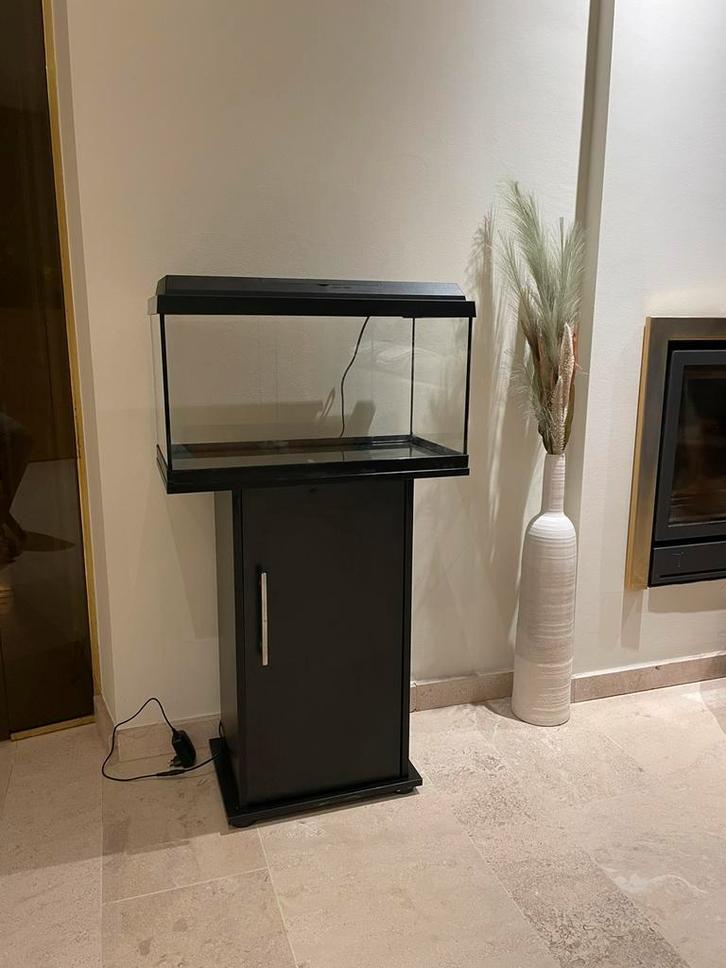 Aquarium + kast, Dieren en Toebehoren, Vissen | Aquaria en Toebehoren, Gebruikt, Leeg aquarium, Ophalen