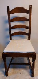 6 identieke houten eetkamerstoelen, Brun, Enlèvement, Utilisé, Copy antiek/rustiek