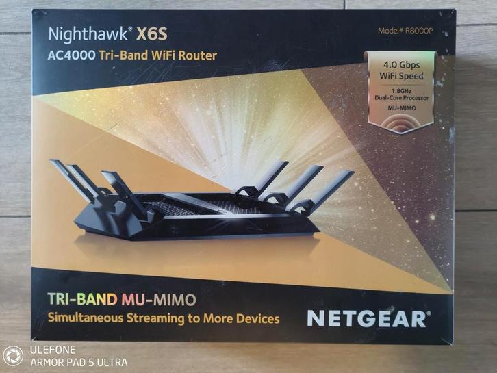 Netgear Nighthawk X6S AC4000 Tri-Band WiFi Router, Computers en Software, Routers en Modems, Router, Ophalen of Verzenden