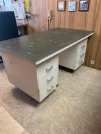Bureau en métal blanc 153/87/78 cm, Maison & Meubles, Enlèvement, Utilisé, Bureau