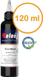 Tattoo Inkt Pure Black| 120 ml | Diep Zwart| REACH Compliant, Hobby en Vrije tijd, Tekenen, Ophalen