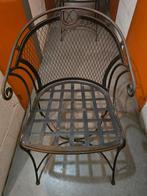 2   " Vintage "smeedijzeren terrasstoelen, Tuin en Terras, Tuinstoelen, Ophalen