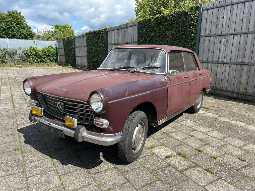 Peugeot  404 1.6 sedan  bj1968, Auto's, 4 zetels, Monovolume, Bruin, Leder en Stof