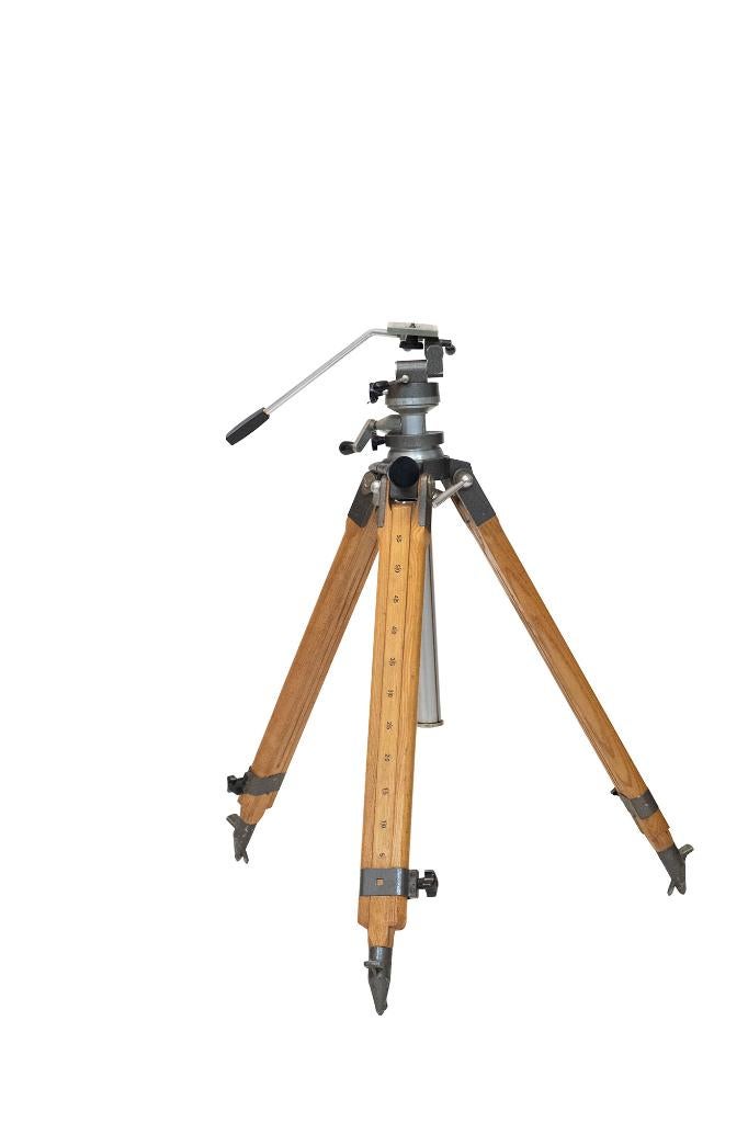 Klassiek Houten Studiostatief met Panoramakop, Ophalen, Gebruikt, 175 cm of meer, Driepoot