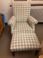 Chaise avec repose-pieds, Enlèvement, Comme neuf, Tissus