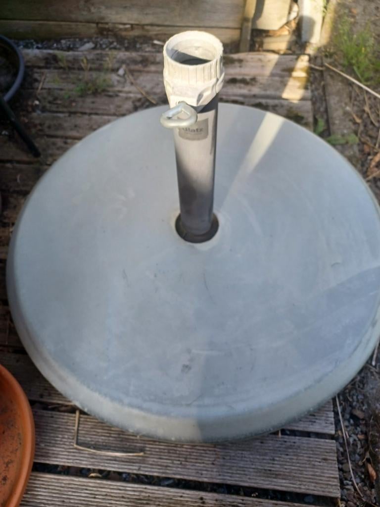 Base de parasol Glatz, ronde, 58 cm, 40 kg, pour bâton de 38, Bricolage & Construction, Tuyaux & Évacuations, Enlèvement