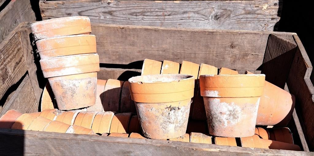 Pot potten oude stenen potten decoratie, Ophalen