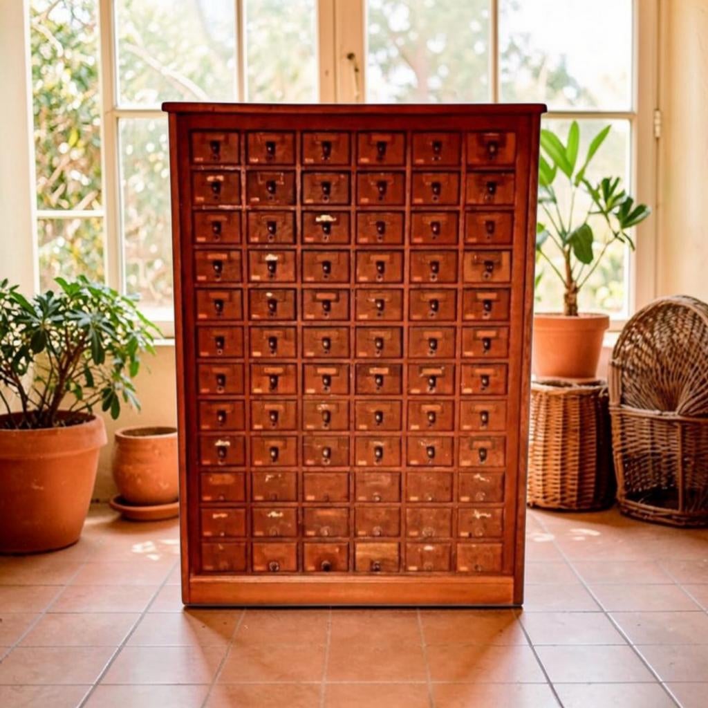 Meuble de métier Vintage Antiquité atelier chêne massif, Antiquités & Art, Enlèvement