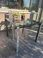 2 Tuintafels, Ophalen, Zo goed als nieuw, Vierkant, Aluminium