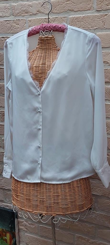 Hemdbloes maat m pimkie, Kleding | Dames, Blouses en Tunieken, Maat 38/40 (M), Wit, Ophalen of Verzenden, Zo goed als nieuw
