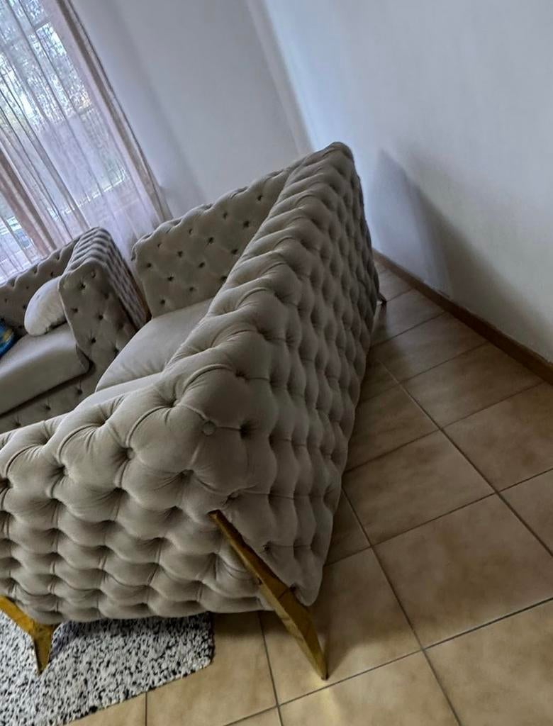 Zetel in goede staat,beige kleur, Ophalen, Zo goed als nieuw