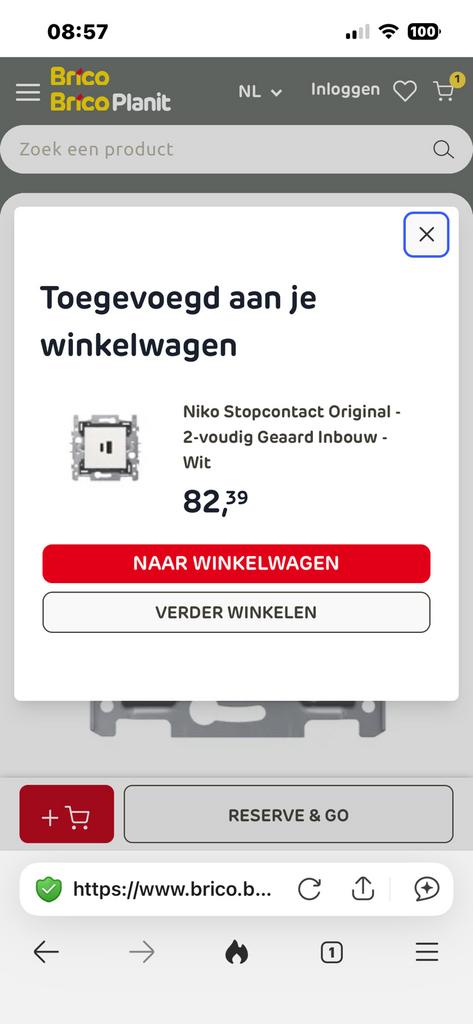 Niko USB-C- en USB-A-slimme stekker, Ophalen of Verzenden, Nieuw, Stekker