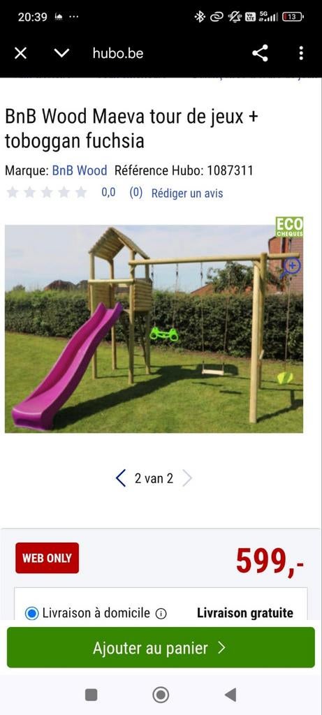 Speeltuig /schommel glijbaan, Enlèvement