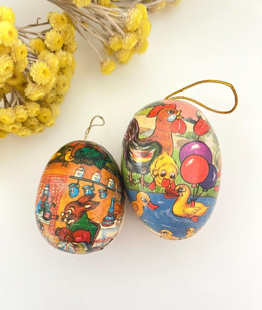 Boîte œuf en carton / papier mâché - format mini, Diversen, Pasen, Gebruikt, Ophalen of Verzenden