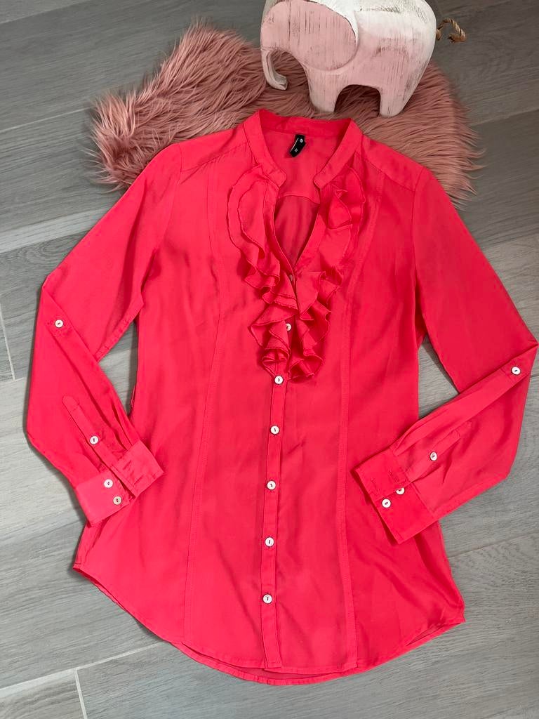 Fushia roze blouse, Ophalen of Verzenden, Zo goed als nieuw, Maat 38/40 (M), Roze