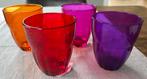 Gekleurde glazen 4 stuks, Ophalen, Nieuw, Waterglas
