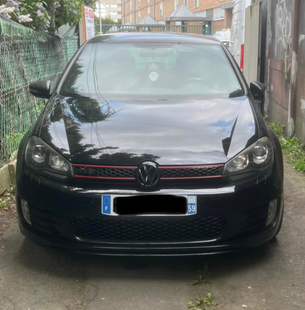 Golf 6 gti, Noir, 5 places, Tissu, 4 cylindres
