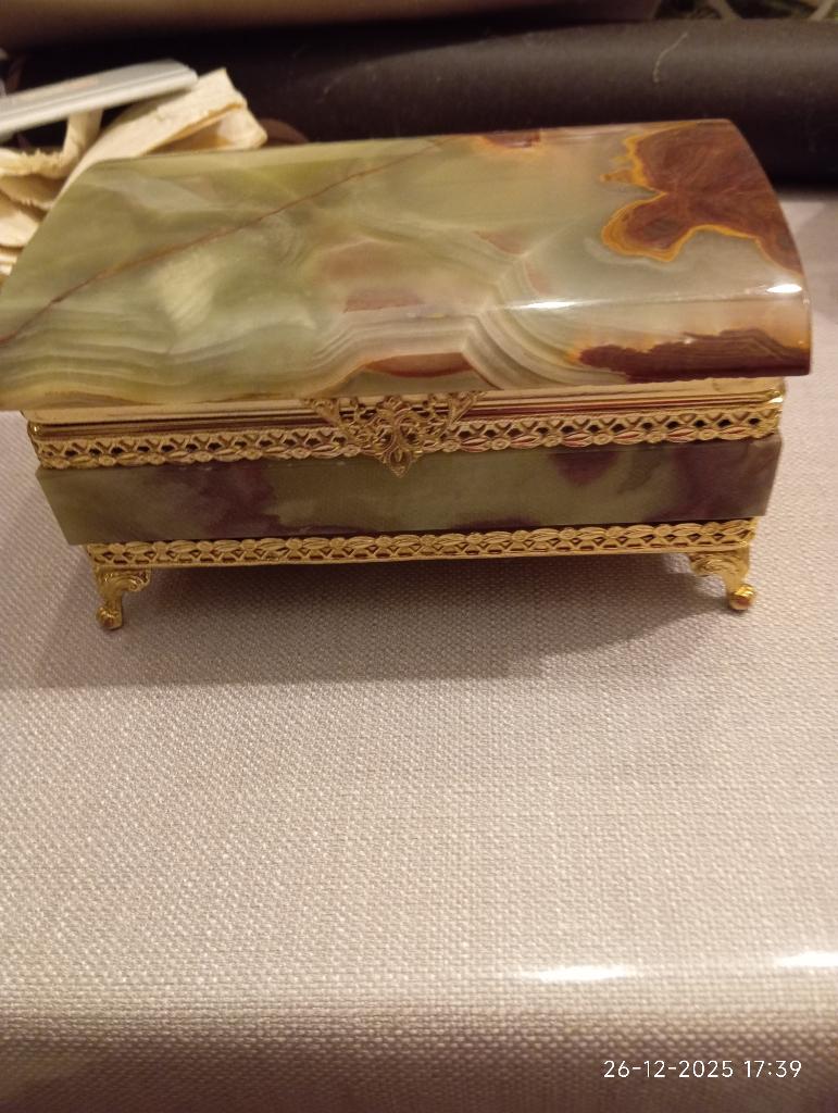 sieradendoos - juwelendoos  vintage marmer, Ophalen