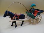 Playmobil paard en kar, Ophalen of Verzenden, Gebruikt, Complete set
