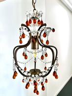 Elegant en kleurrijk kroonlustertje, Ophalen, Zo goed als nieuw, Glas