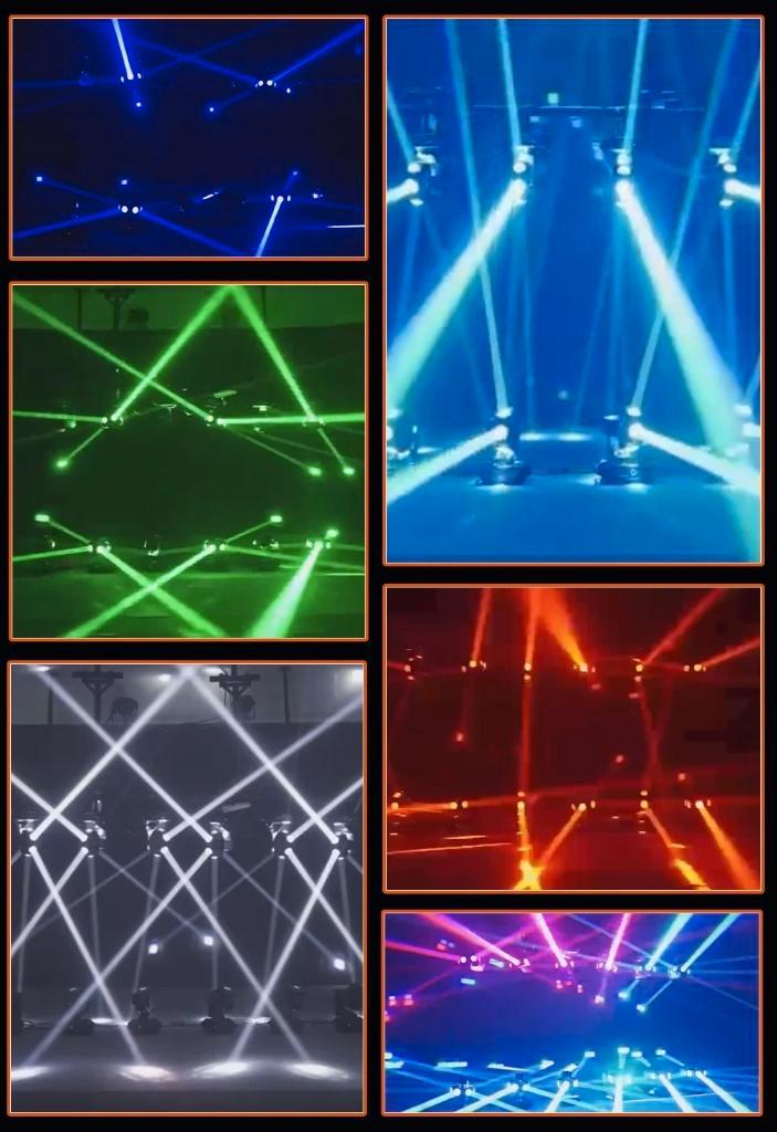 Nieuwe First Class 6 x 80W Led Ufo Movinghead, Muziek en Instrumenten, Licht en Laser, Nieuw, Licht, Geluidgestuurd, Kleur, Stroboscoopeffect