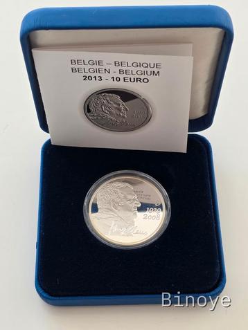 Belgique – 10 euros argent 2013 – Hugo Claus – Proof  beschikbaar voor biedingen