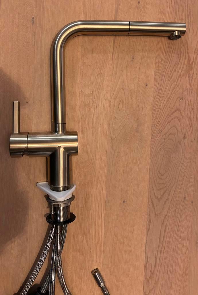 Franke keukenkraan goud met uittrekbare sproeikop, Huis en Inrichting, Keuken | Keukenelementen, Gebruikt, 200 cm of meer, Overige kleuren