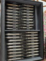 Zilveren messen met hologram 2x18 stuks, Antiek en Kunst, Ophalen, Zilver