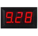 Spanningsmeter Voltmeter Inbouw/Opdek 4,5 V - 30 V LED Rood, Ophalen of Verzenden, Nieuw