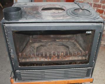 flam  inbouw kachel, Encastré, Enlèvement, Utilisé, Bois