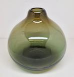 Groene druppelvaas Claude Morin Dieulefit, Frankrijk 1970., Ophalen of Verzenden