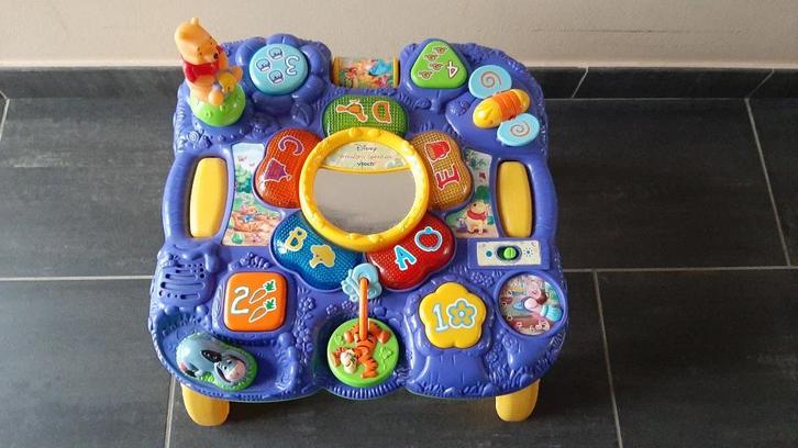 Speeltafel Vtech - Winnie de poeh "vriendjes speeltuin", Kinderen en Baby's, Speelgoed | Vtech, Zo goed als nieuw, 6 maanden tot 2 jaar