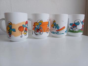 Smurfen mok - tas - 1990-91, Enlèvement ou Envoi, Utilisé, Différents Schtroumpfs, Ustensile