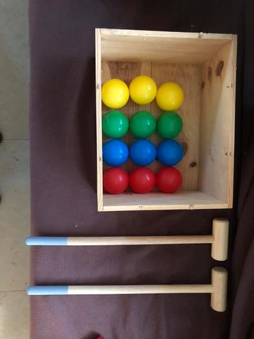 Jeu de balle avec 2 marteaux pour enfants., Enlèvement ou Envoi