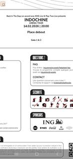 Indochine Arena Tour 14.02.26