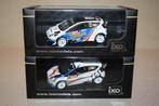 2 x IXO Ford fiesta RS WRC Delecour rally Monte-Carlo 1/43., Ophalen, Zo goed als nieuw, Auto