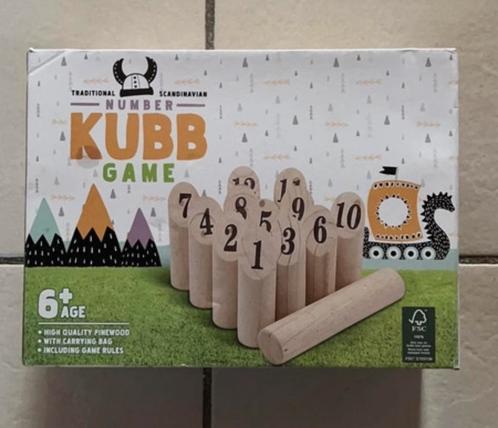 Traditional scandinavian number kubb game, Enfants & Bébés, Jouets | Jouets en bois, Enlèvement ou Envoi