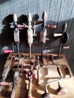 Lot oude handboormachines, Antiek en Kunst, Antiek | Gereedschap en Instrumenten, Verzenden