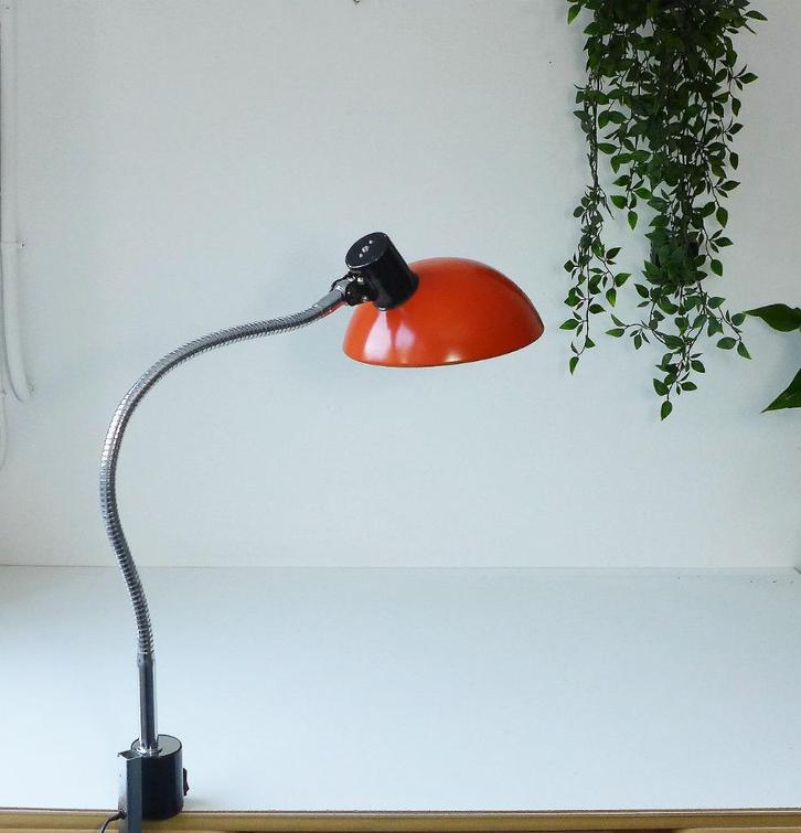 Zeldzame Vintage Lamp Jaren 70 Klemlamp NF France, Huis en Inrichting, Lampen | Tafellampen, Ophalen of Verzenden