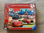 Grand puzzle de sol Cars 2, Enlèvement ou Envoi, Plus de 50 pièces, Utilisé, 4 à 6 ans