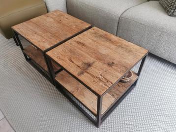Industrial salontafel 50 x 50 cm  beschikbaar voor biedingen